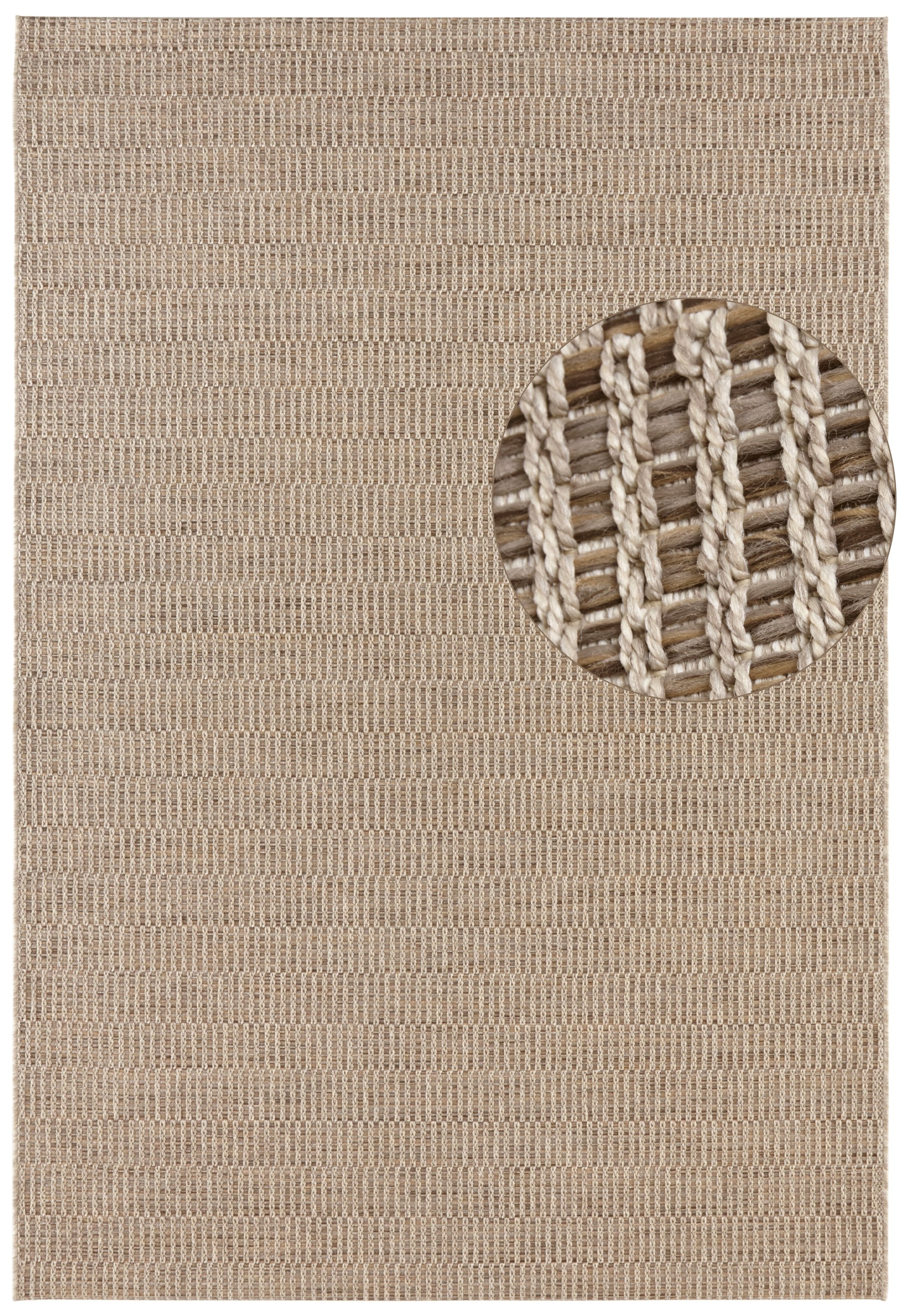 ELLE DECORATION Teppich »Dreux« rechteckig 8 mm Höhe In-& Outdoor, Wetterfest, Balkon, Garten, Wohnzimmer, Wasserfest