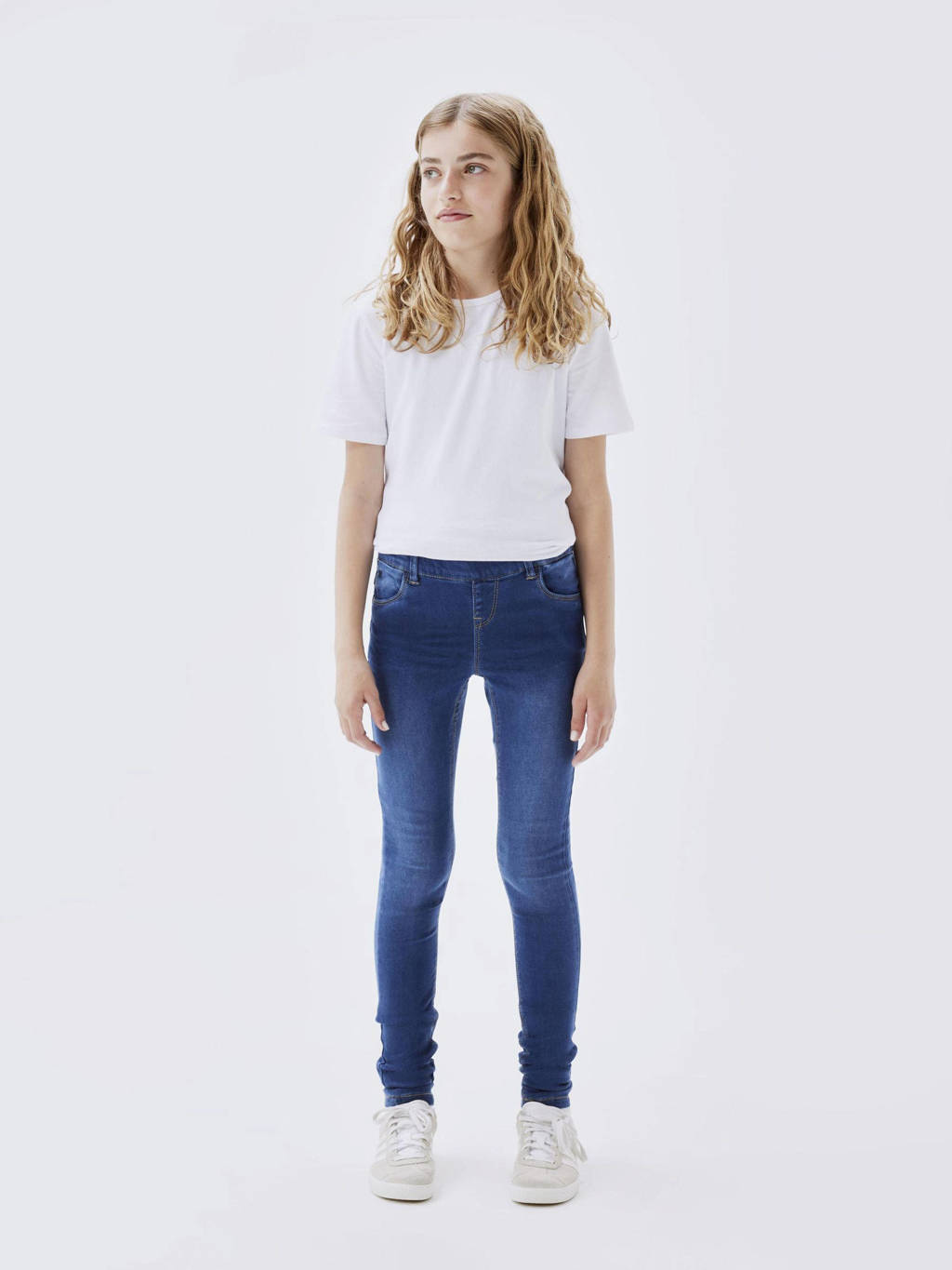NAME IT skinny jeans NKFPOLLY dark blue denim