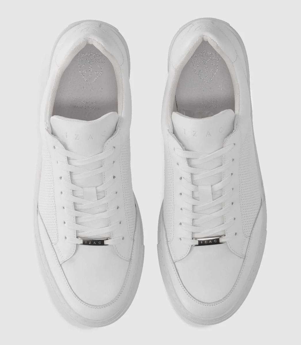 Sneakers en cuir blanches ERIC