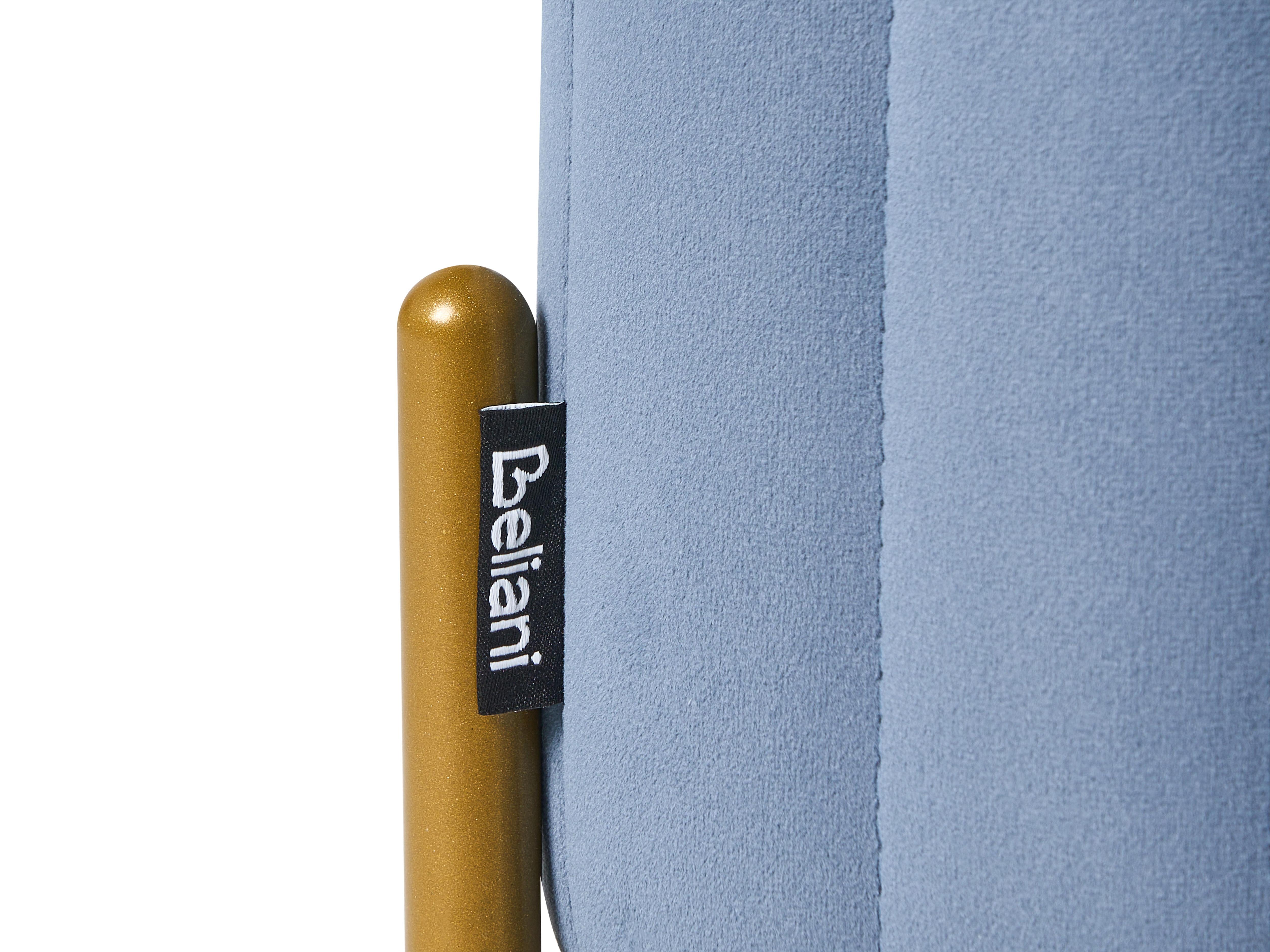 Hocker UTAH Fluweel Blauw