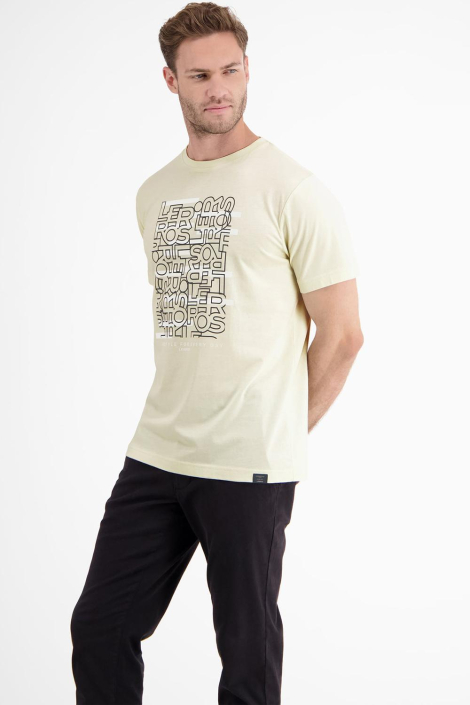Lerros beige heren t-shirt