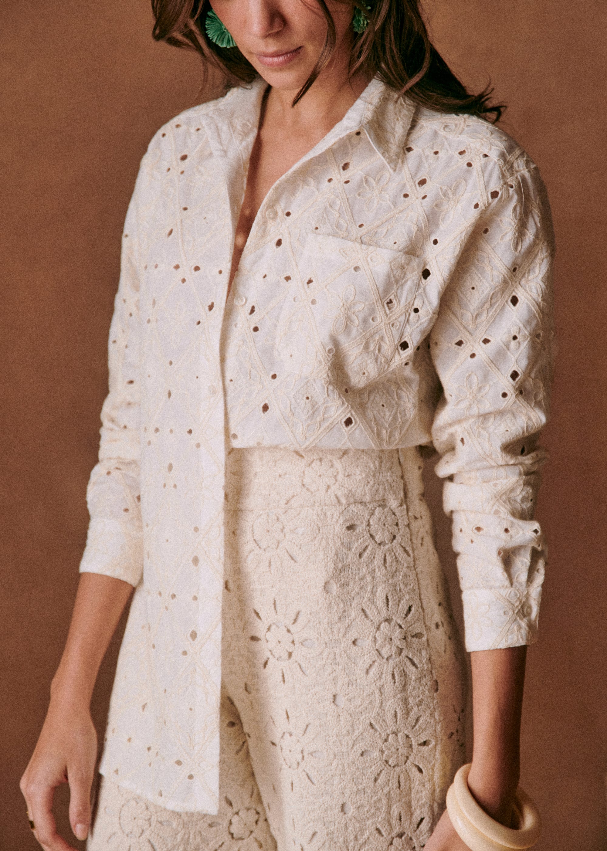 Chemise Max - Broderie Anglaise Écru - E-SHOP/CHEMISES & BLOUSES 5905220