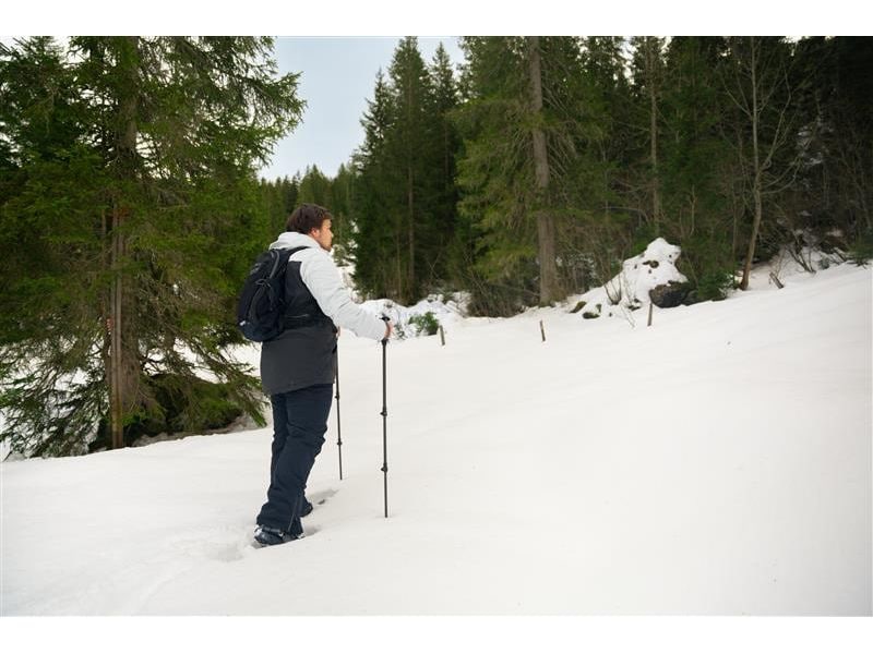 KOOR Schneeschuh Lumi Flex S/M Dunkelrot Mit Steigeisen aus Manganstahl