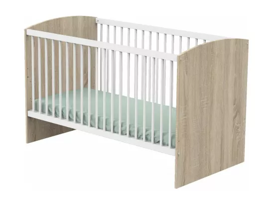 Lit évolutif 70x140 Access - Blanc et bois