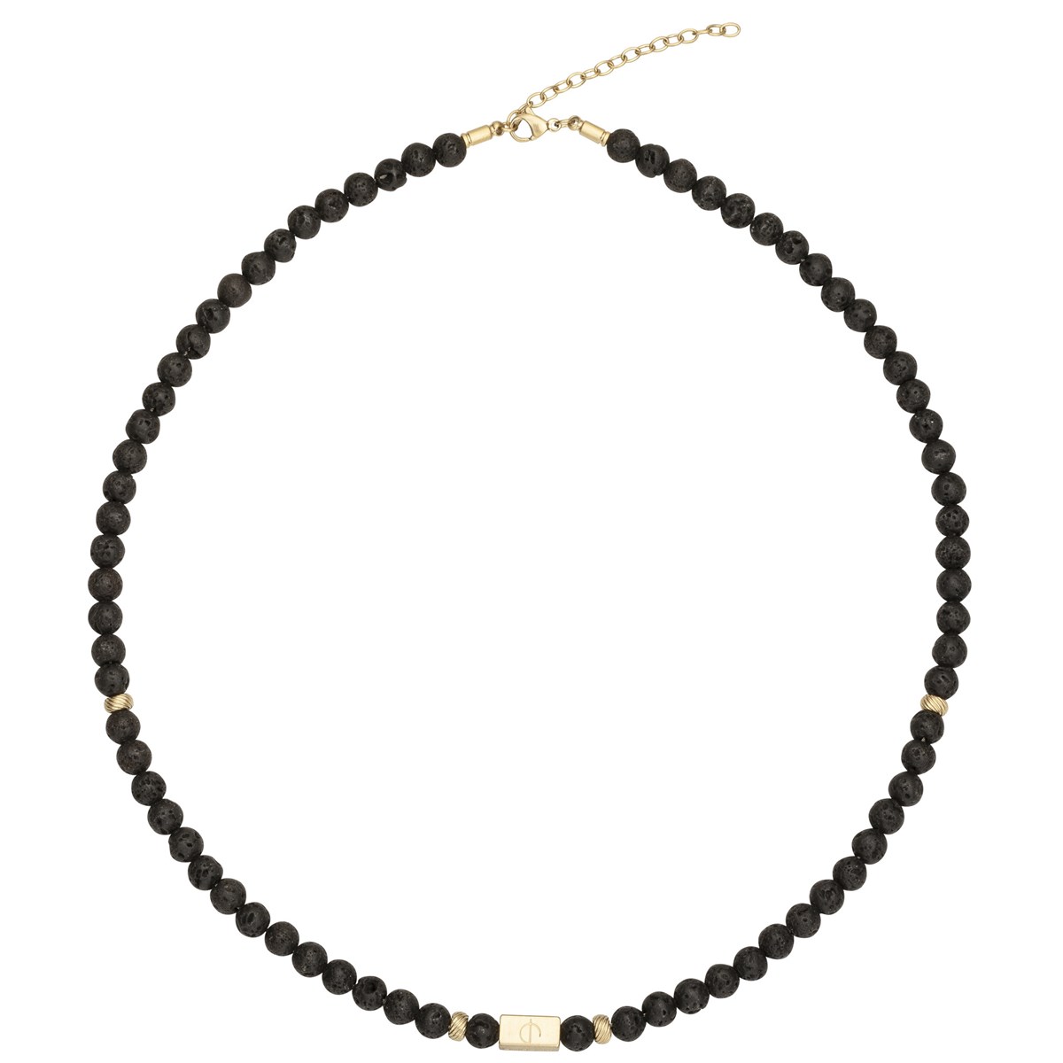 Collier semi-rigide Abel en Acier avec lave
