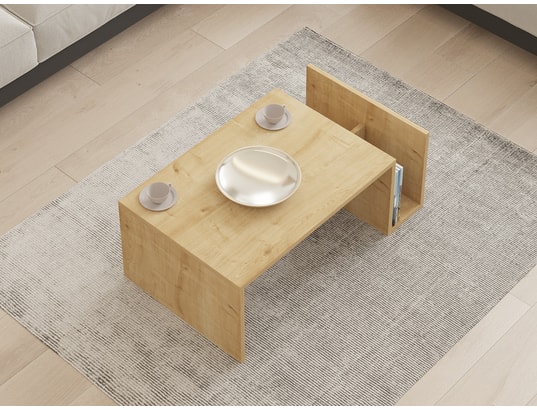 CONCEPT1 - Table basse Mémo chene saphir 86,8 x 50 x h32,4cm