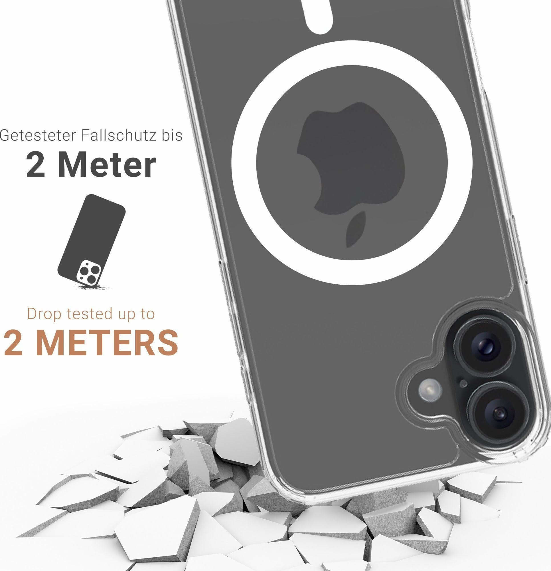 iPhone 17 MagSafe Hybrid Hülle TPU Bumper   Acryl Rückseite Pankow (11155) - Transparent