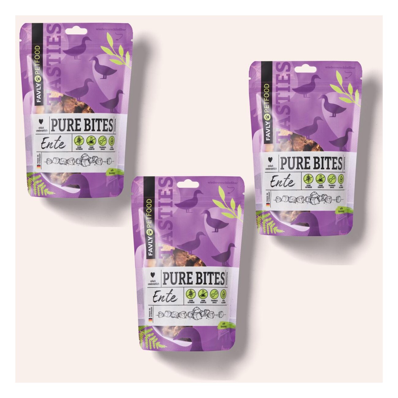 FAVLY Petfood PURE Bites Ente 360 g