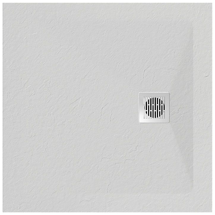 Receveur de douche 90 x 90 cm, résine, blanc, Douro GoodHome