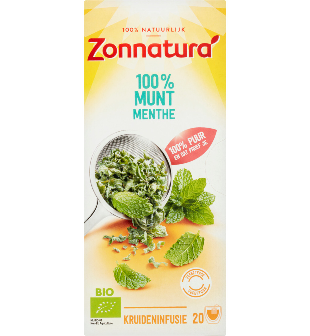 Zonnatura Munt Thee 100% Bio (20 stuks)
