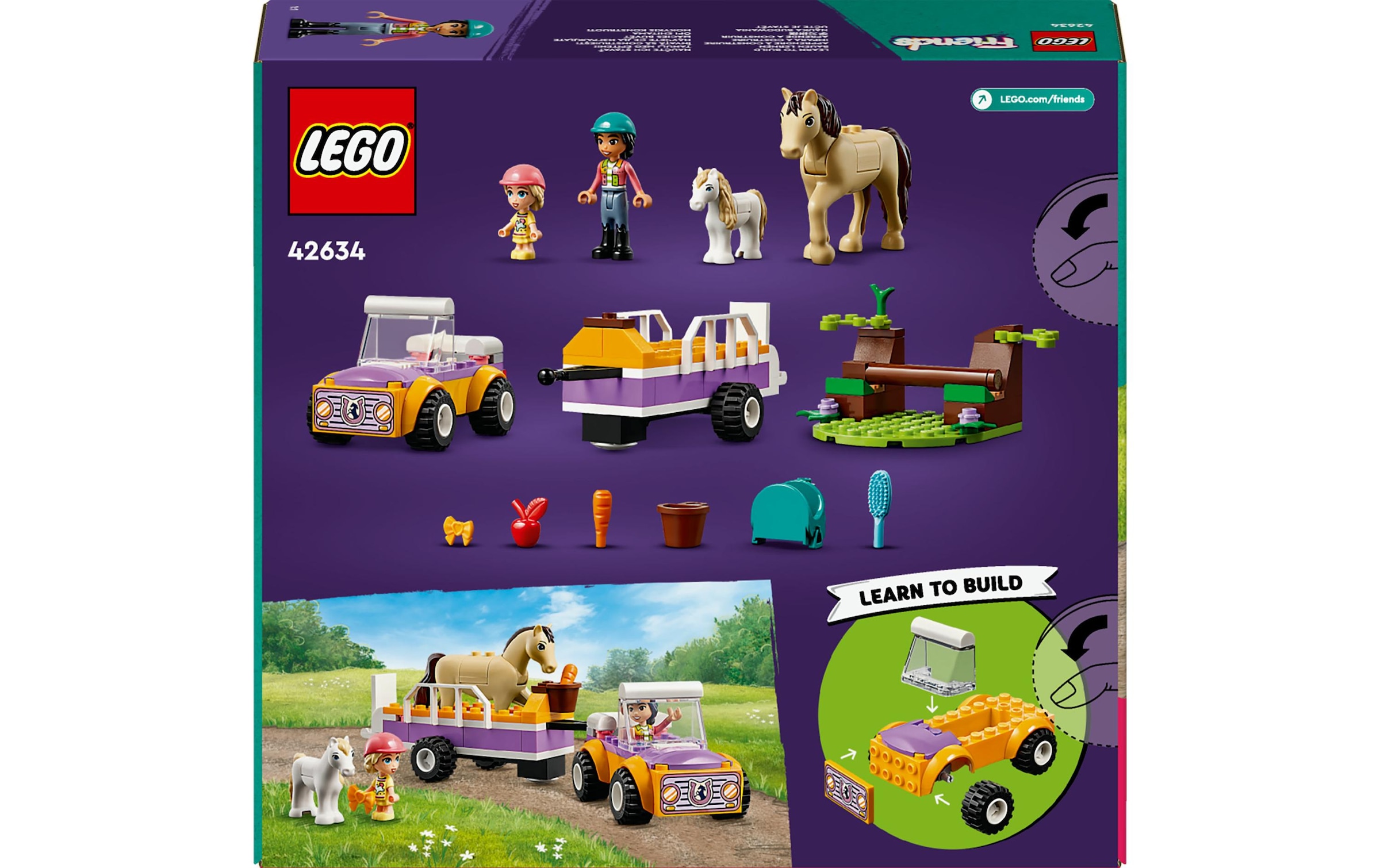LEGO® Spielbausteine »Pferde- und Pony-Anhänger 42634«