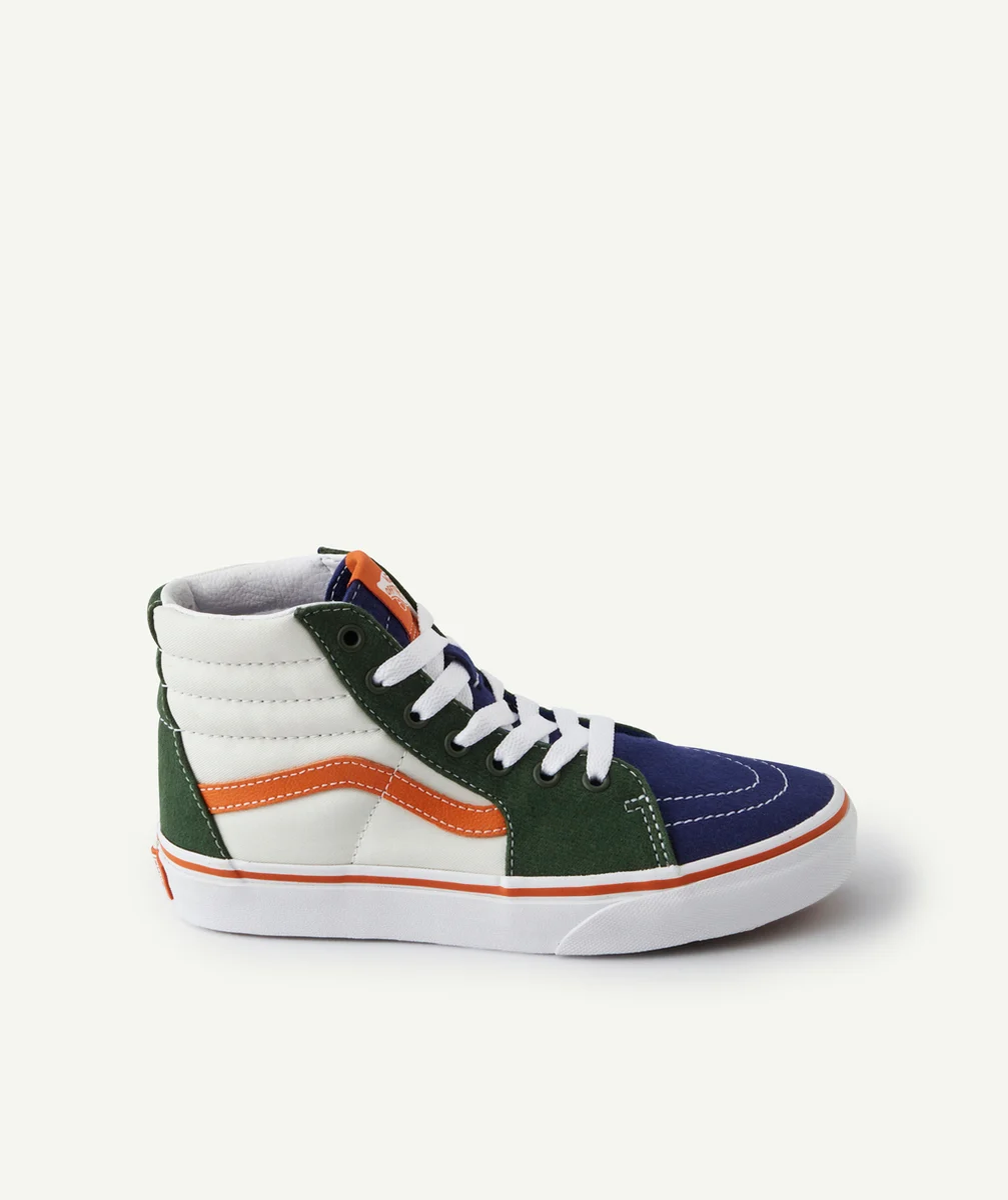 VANSBASKETS MONTANTES BLANCHES ET COLORBLOCK SK8-HI