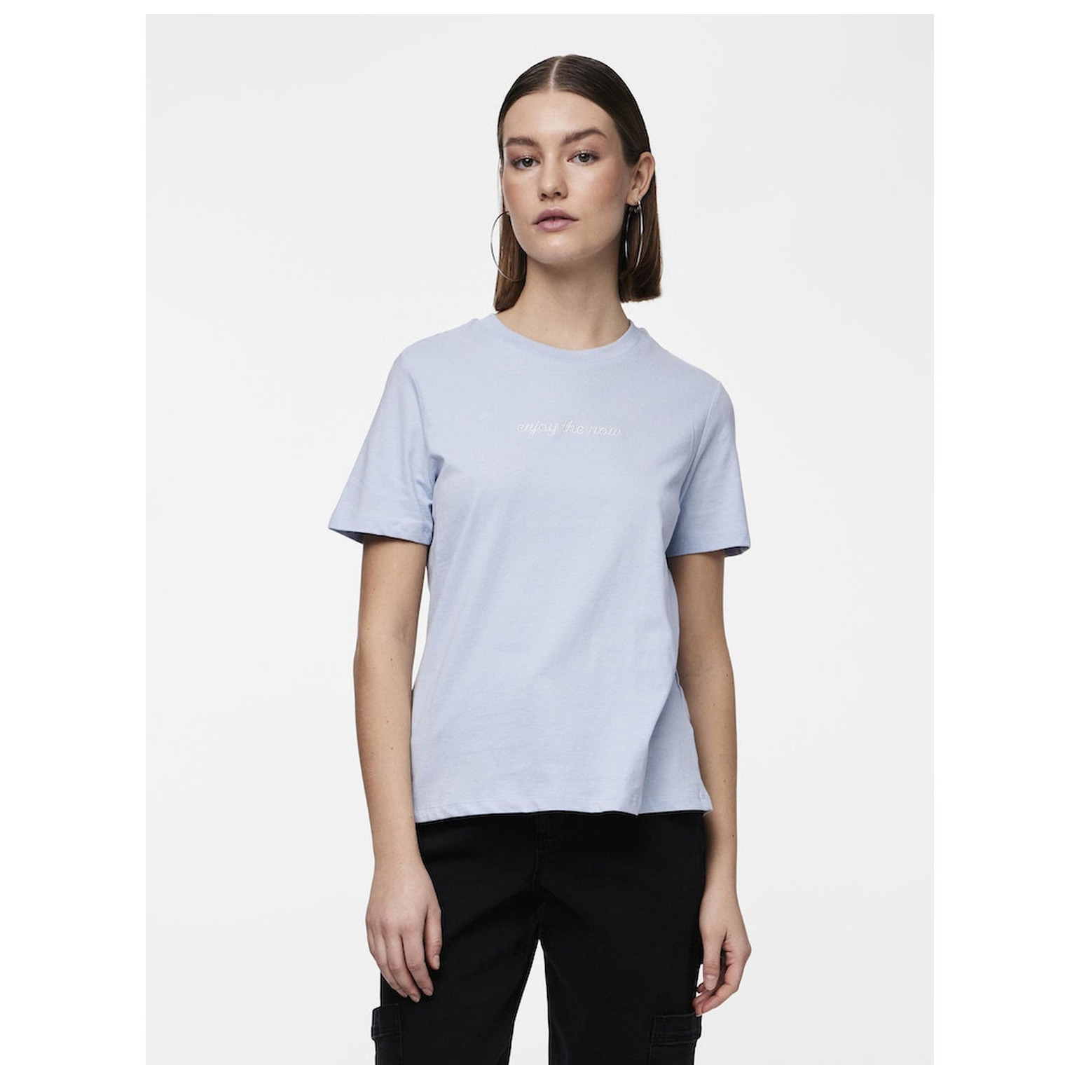 Pieces PCFRIA SS EMBRODERY TEE