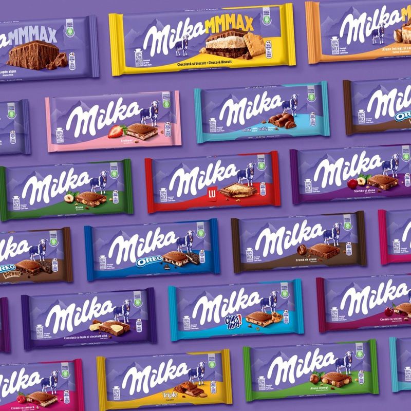 Milka - Chocolade Reep Karamel - Doos 23 x 100g - Chocoladerepen