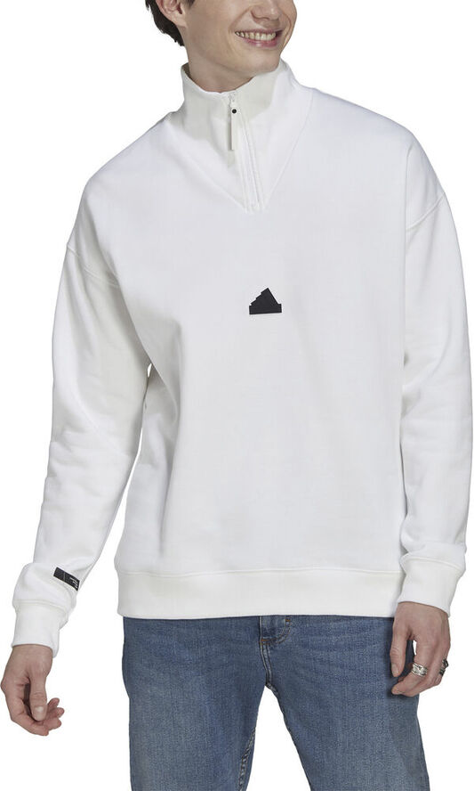 adidas 1/4 Zip sweatshirt Hvid
