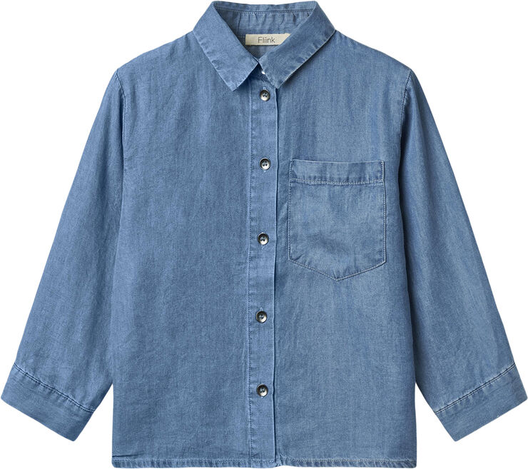 Fliink HURLUM OVERSIZE SHIRT Light denim blue
