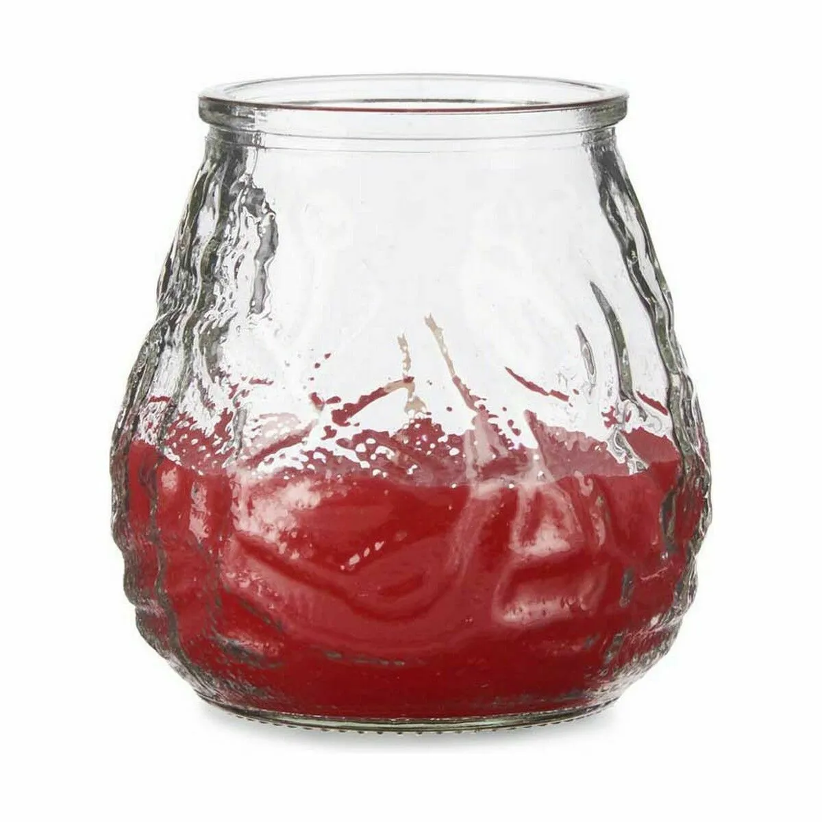 Ibergarden Bougies Géranium Rouge - Verre - Lot de 6