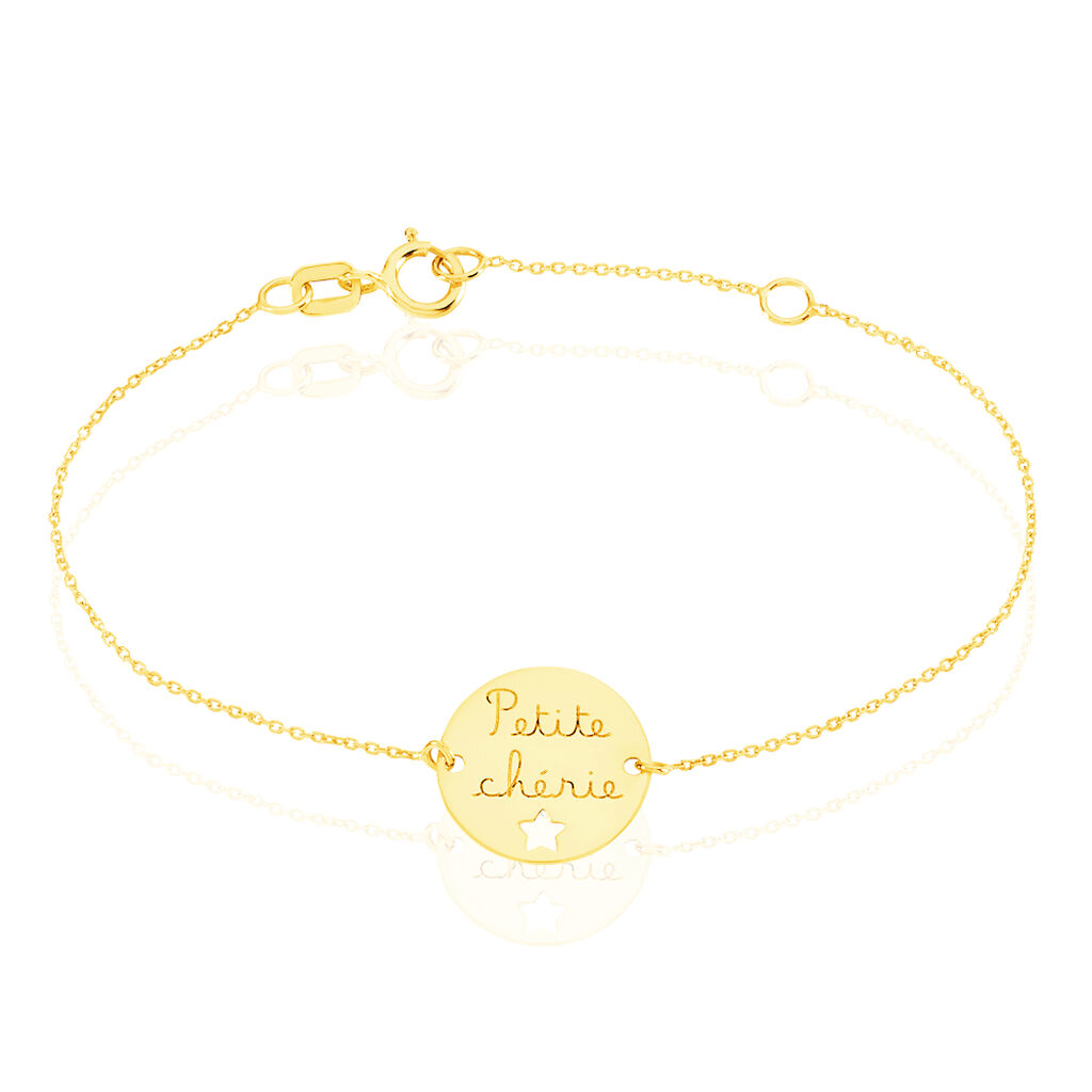 Bracelet Benedicte Message Or Jaune