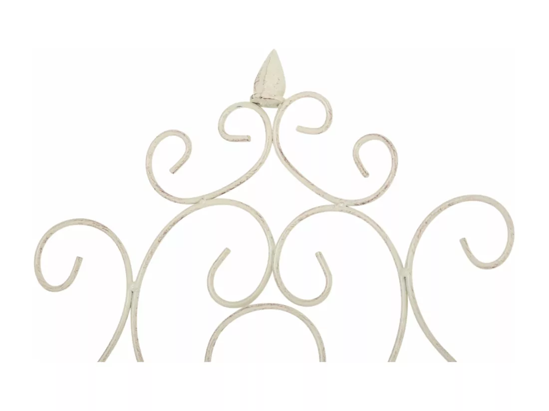 Lot de 2 treillis métal crème 85.5 x 2 x 170 cm 10_0003845