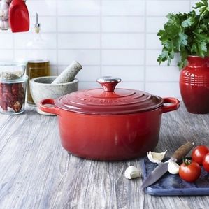 Le Creuset - Braadpan Signature - Kersenrood - Gietijzer - Ø 30 cm