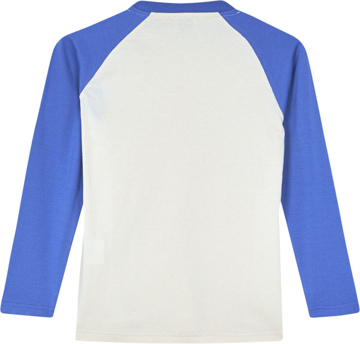 Mads Nørgaard - Copenhagen Single Thorlino L/S Raglan Tee Hvid blå