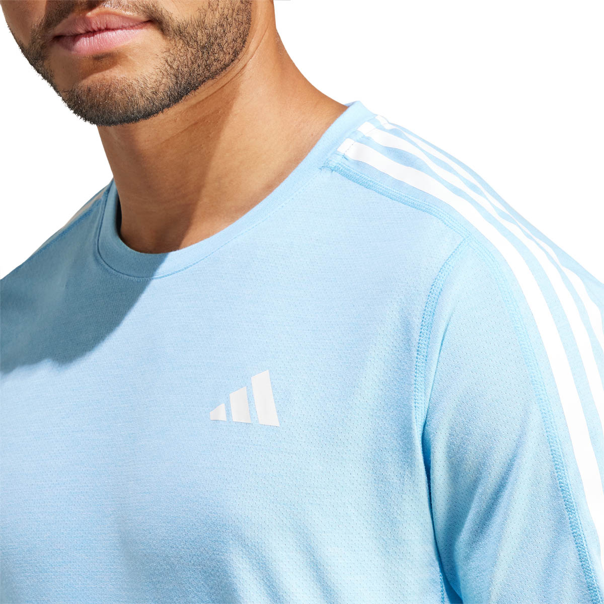 adidas Own The Run 3-Stripes Løbe T-shirt Herre