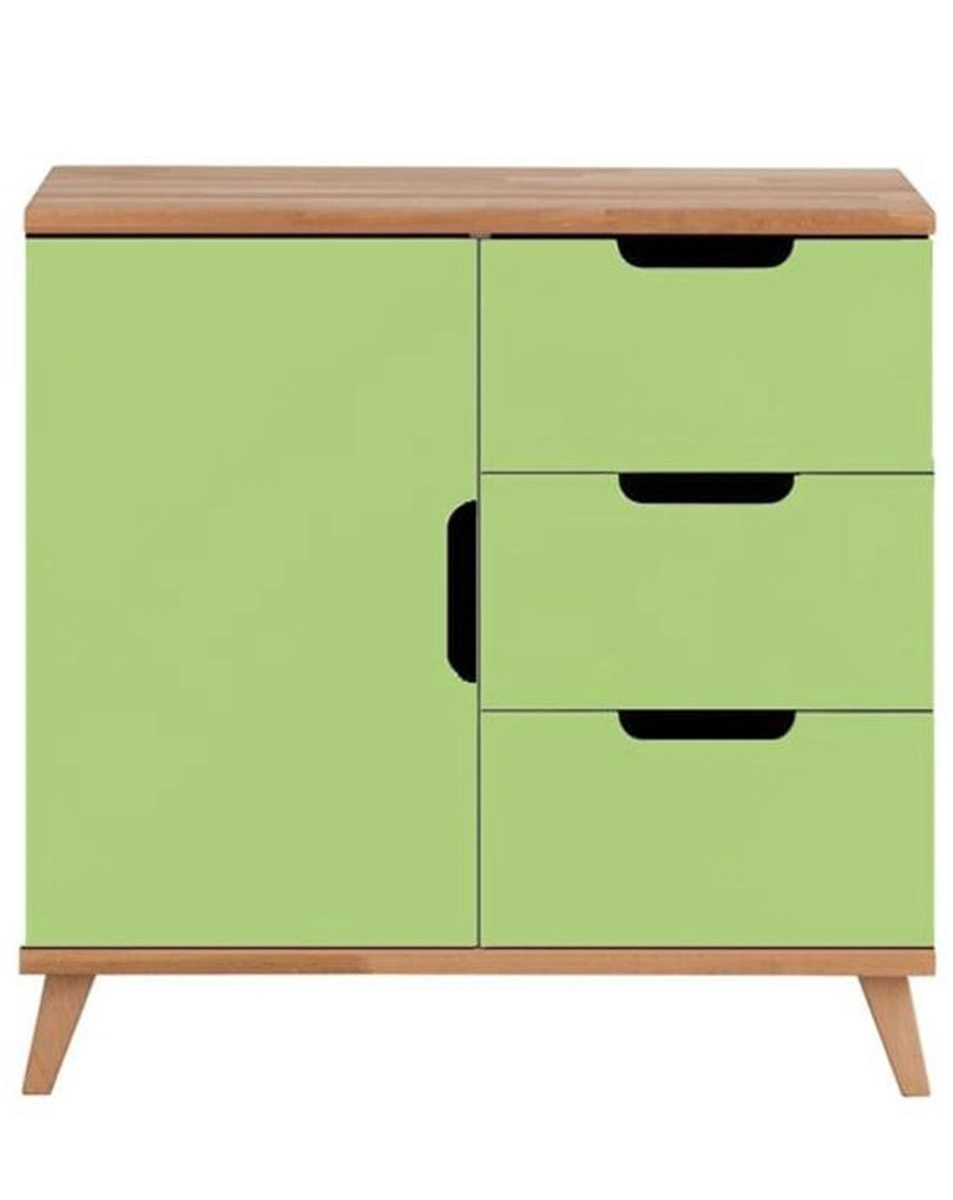 Kommode INFANSCOLOR II (Farbe: grün/Buche)