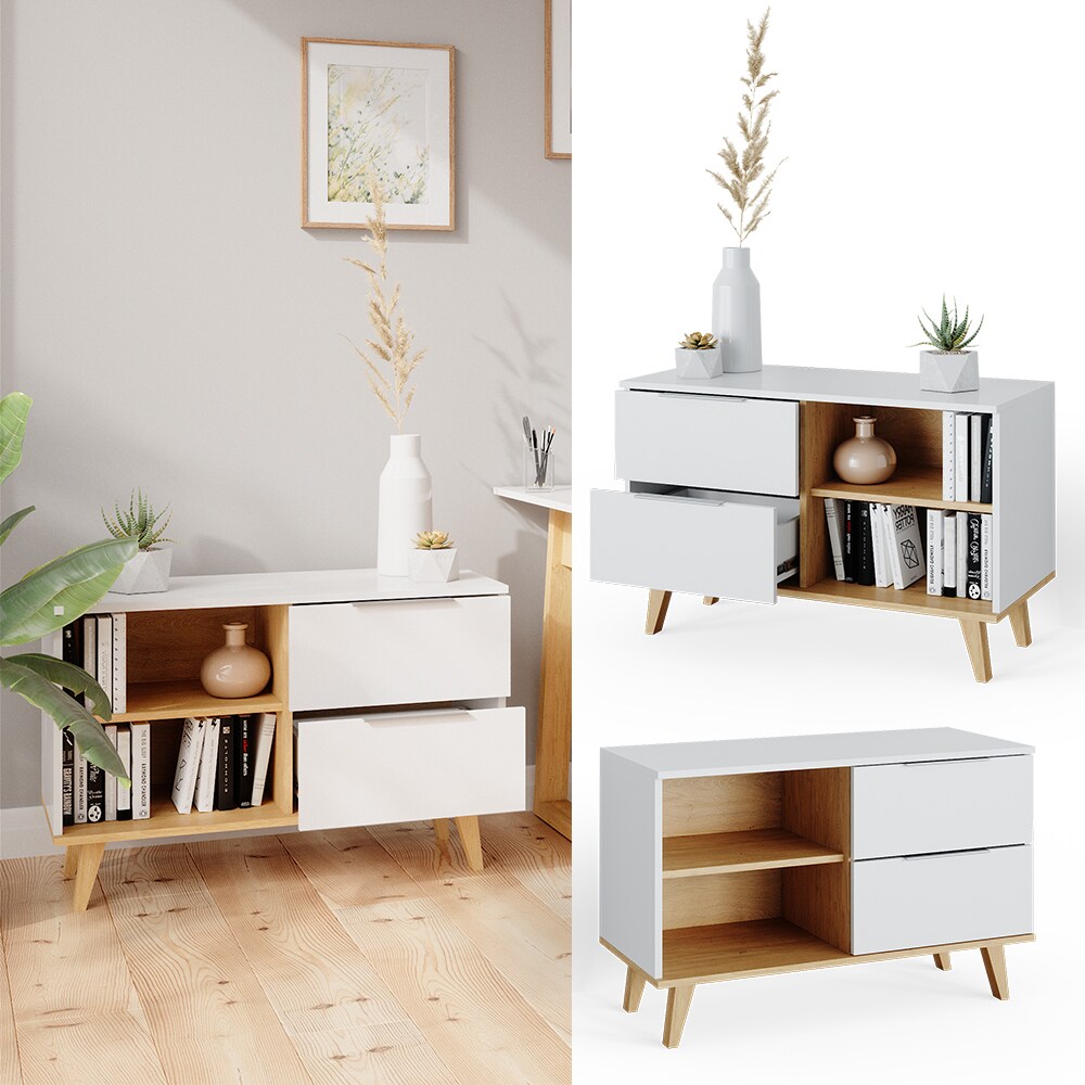 VICCO Kommode Nautica Sideboard weiß Eiche Anrichte Schrank Schublade Skandi