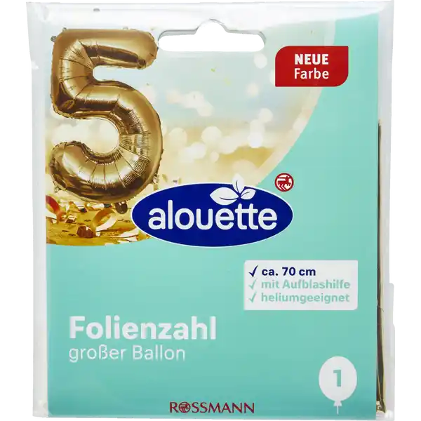 Folienzahlen groß 3-9 gold