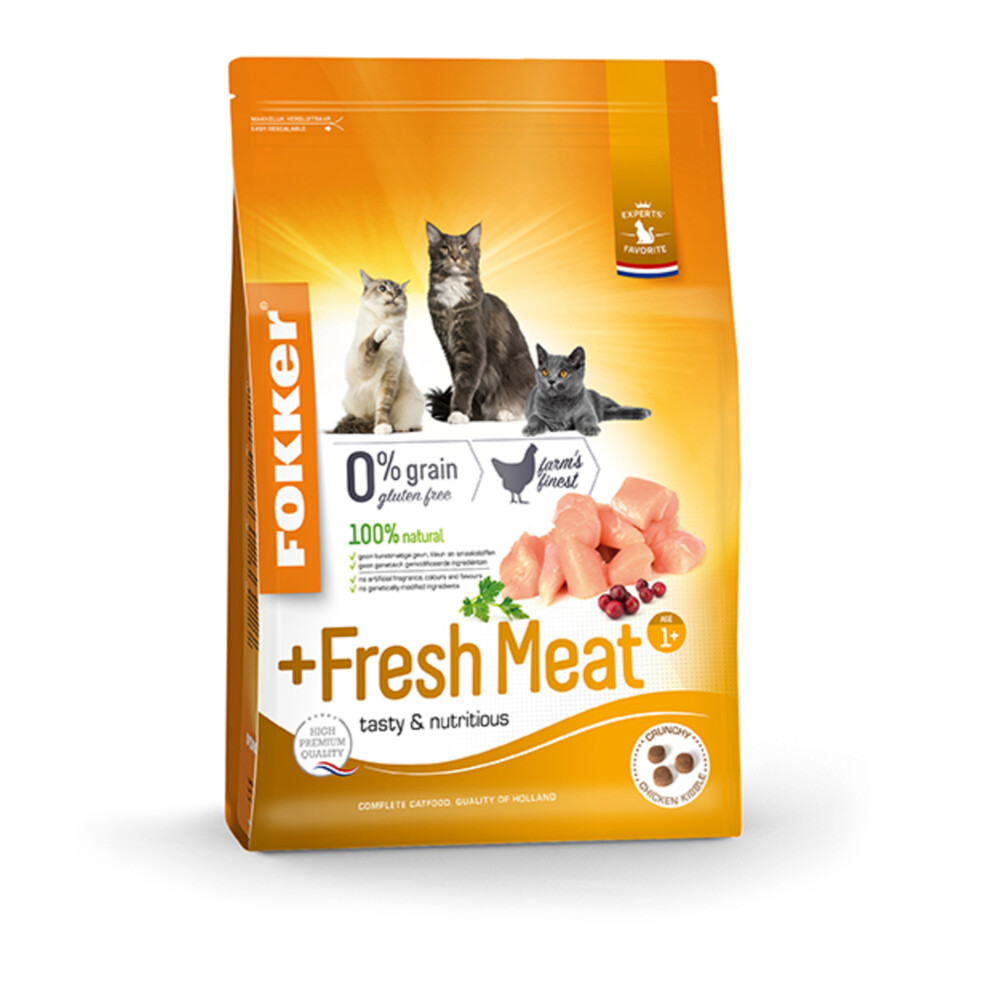 Fokker Fresh Meat Kattenvoer Verse Kip7 kg