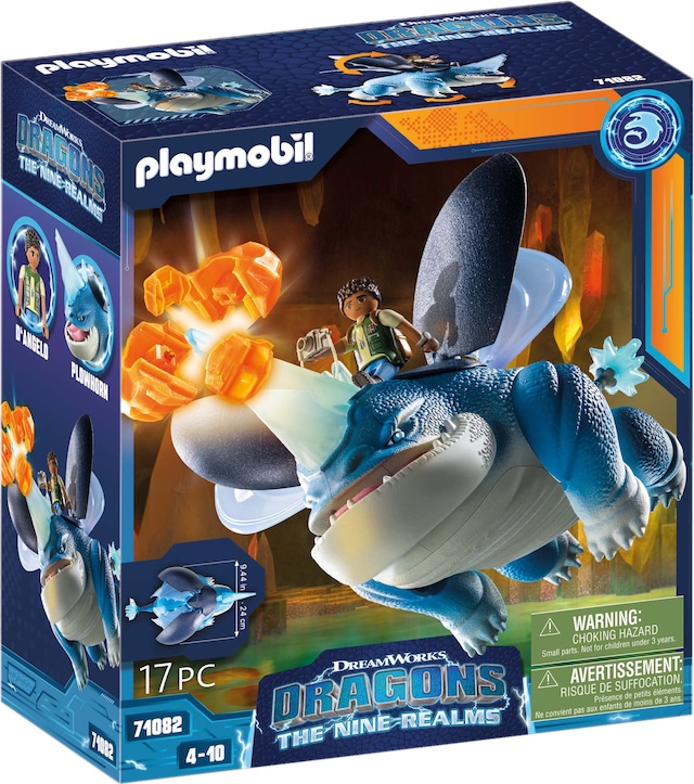 Playmobil® Konstruktions-Spielset »Dragons: The Nine Realms - Plowhorn & D'Angelo (71082)« Made in Germany