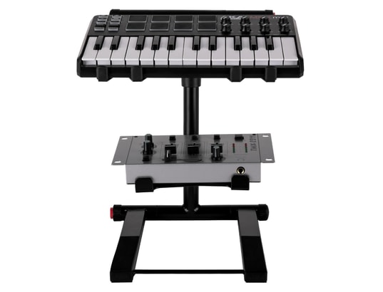 IBIZA - Support tablette tactile Slap 200 support double dj ordinateur -noir