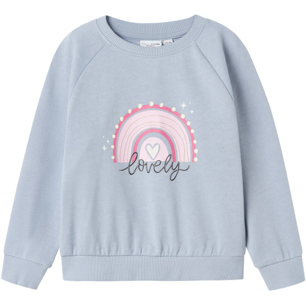 Køb Name It Subdued Blue Love Venus Regular Sweatshirt