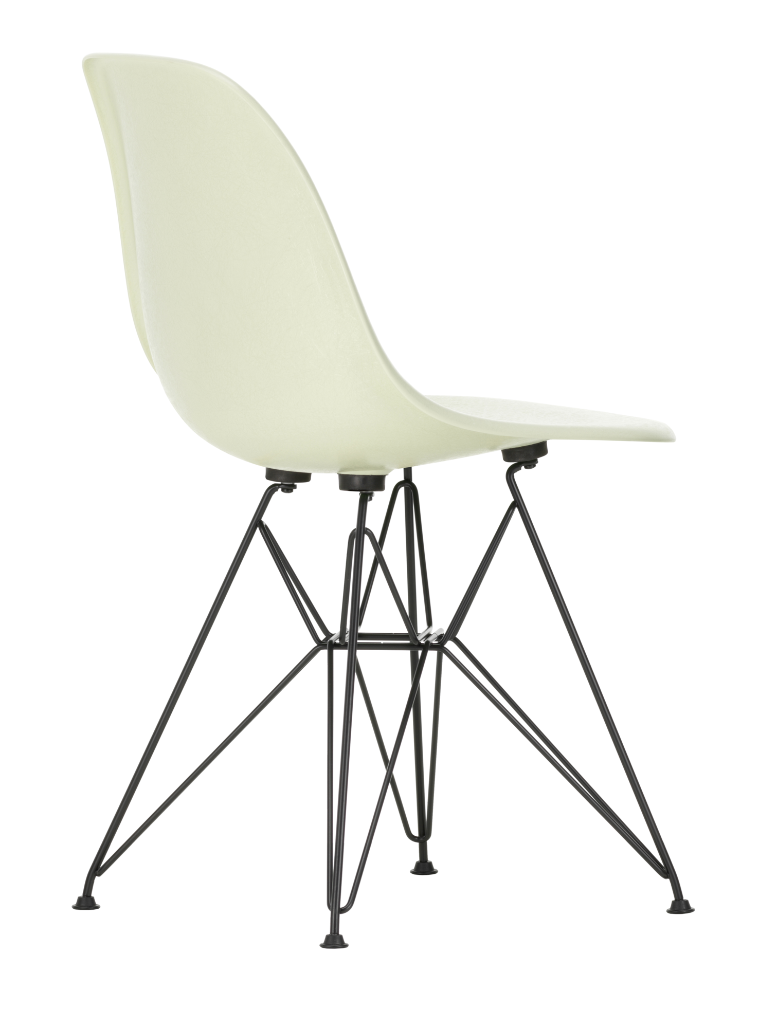 Eetkamerstoel DSR Fiber basic dark onderstel parchment