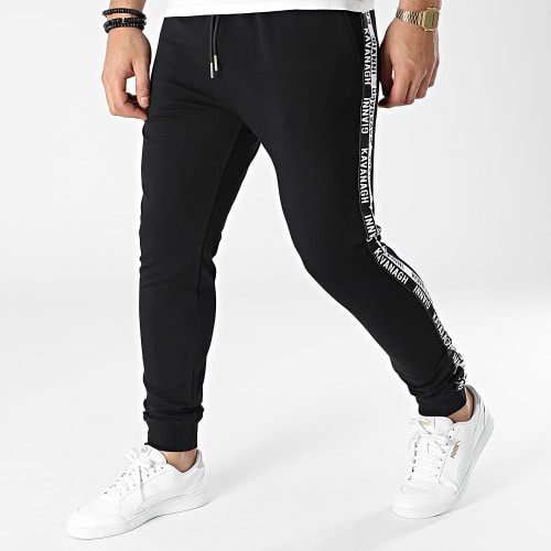 Pantalon Jogging A Bandes Black Statement GKM003350 Noir