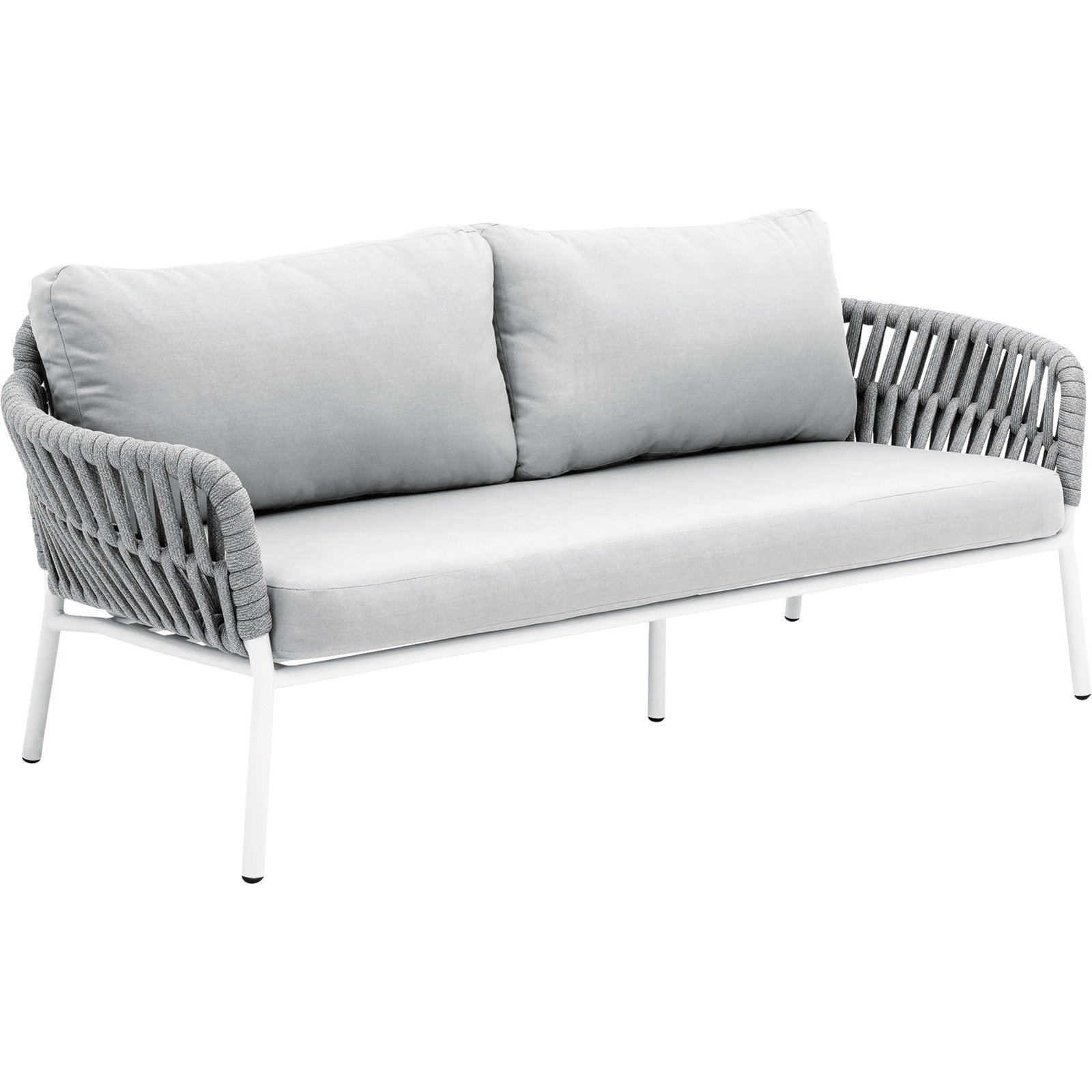Gartenlounge Helen weiss/grau