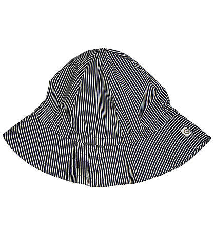 Müsli Sonnenhut - Popeline Stripe - Spülung Cream/Nacht Blue