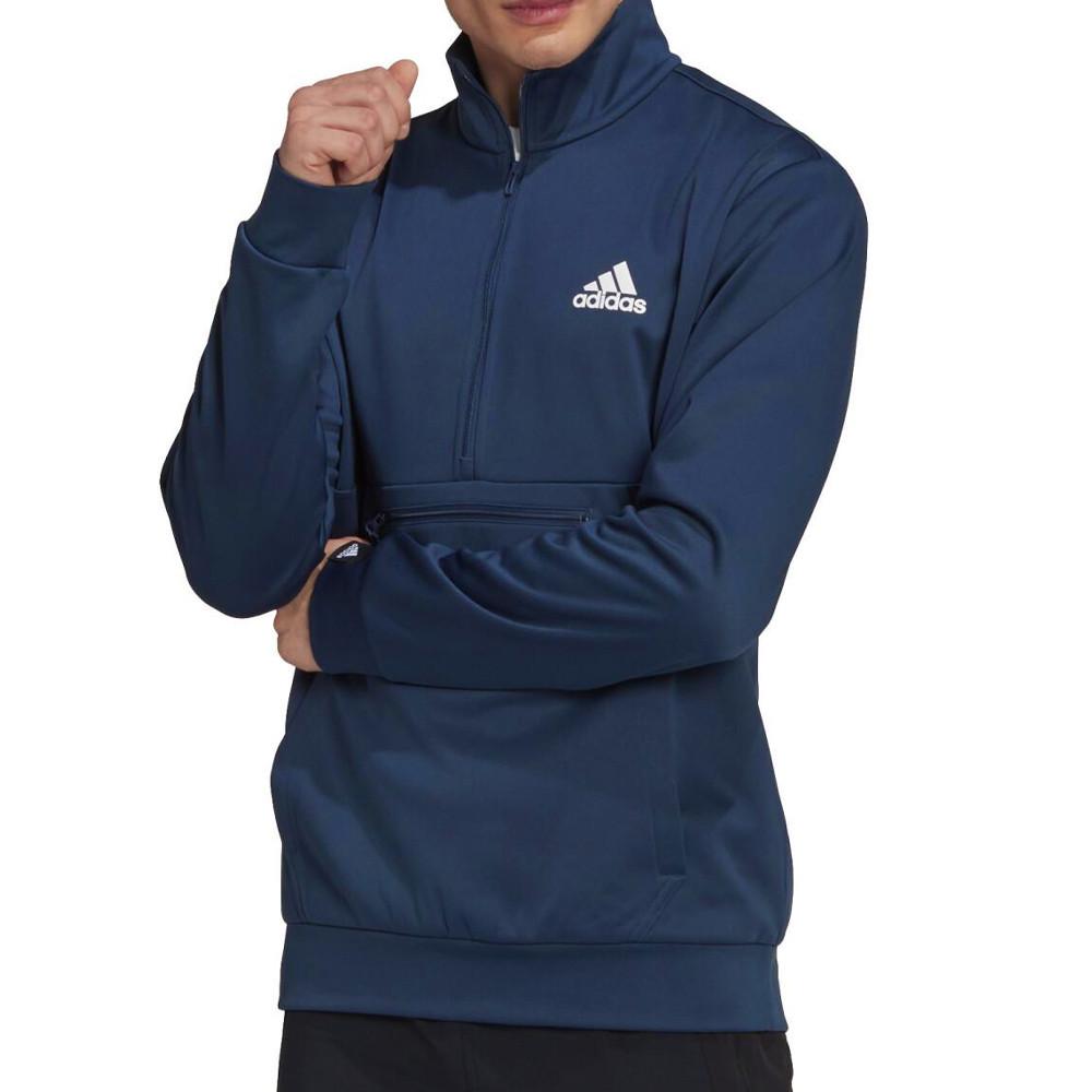 Adidas Sweat 1/4 de Zip Marine Homme Adidas HK9831