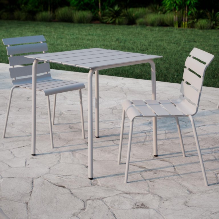 Valerie Objects Aligned tuinstoel off white