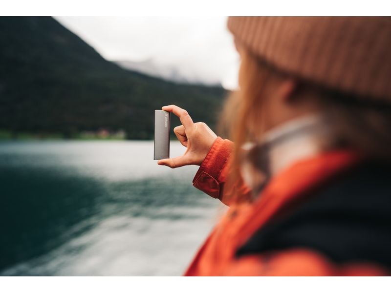 Verbatim Externe SSD VX500 2000 GB Tragbare SSD mit 2 TB, USB 3.2 Gen 2 und Aluminiumgehäuse in Space Grau