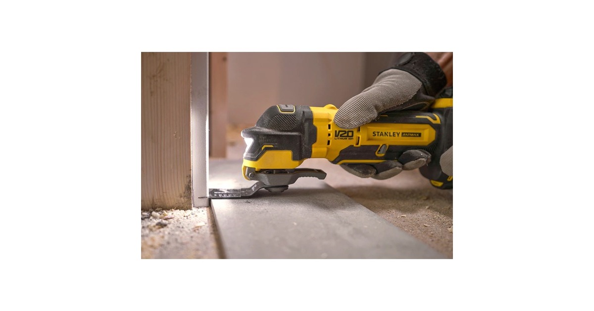 StanleyFATMAX V20 18V Brushless Oscillerende Multitool multifunctioneel gereedschap  (Geel/zwart, Koffer, 2 accu's (2.0Ah) en oplader (2A) inbegrepen)