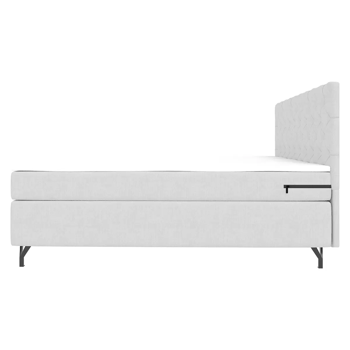 Boxspringbett Reno 160x200 Hellgrau