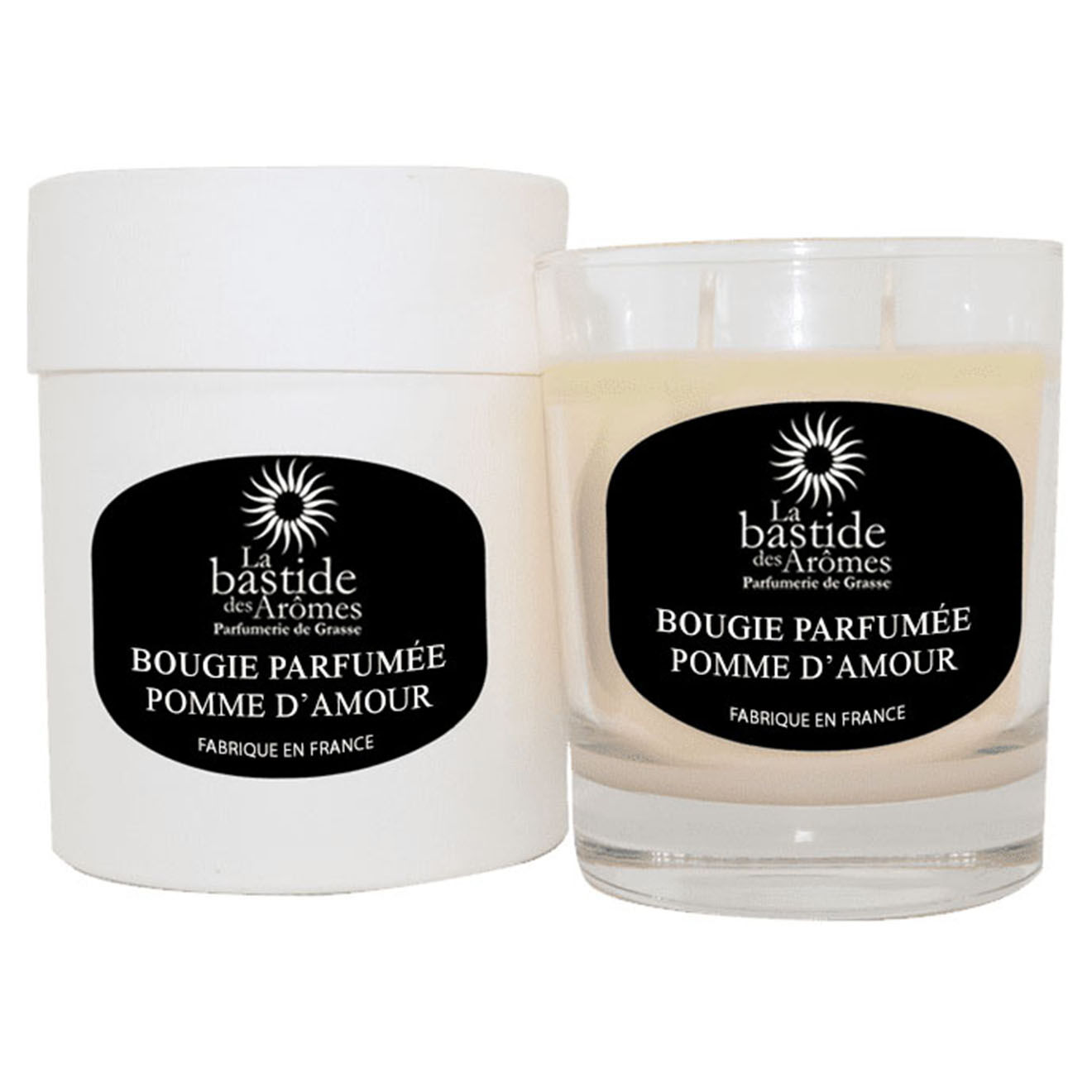 La Bastide des Arômes Bougie parfumée Pomme D'Amour - 2 mèches 60h