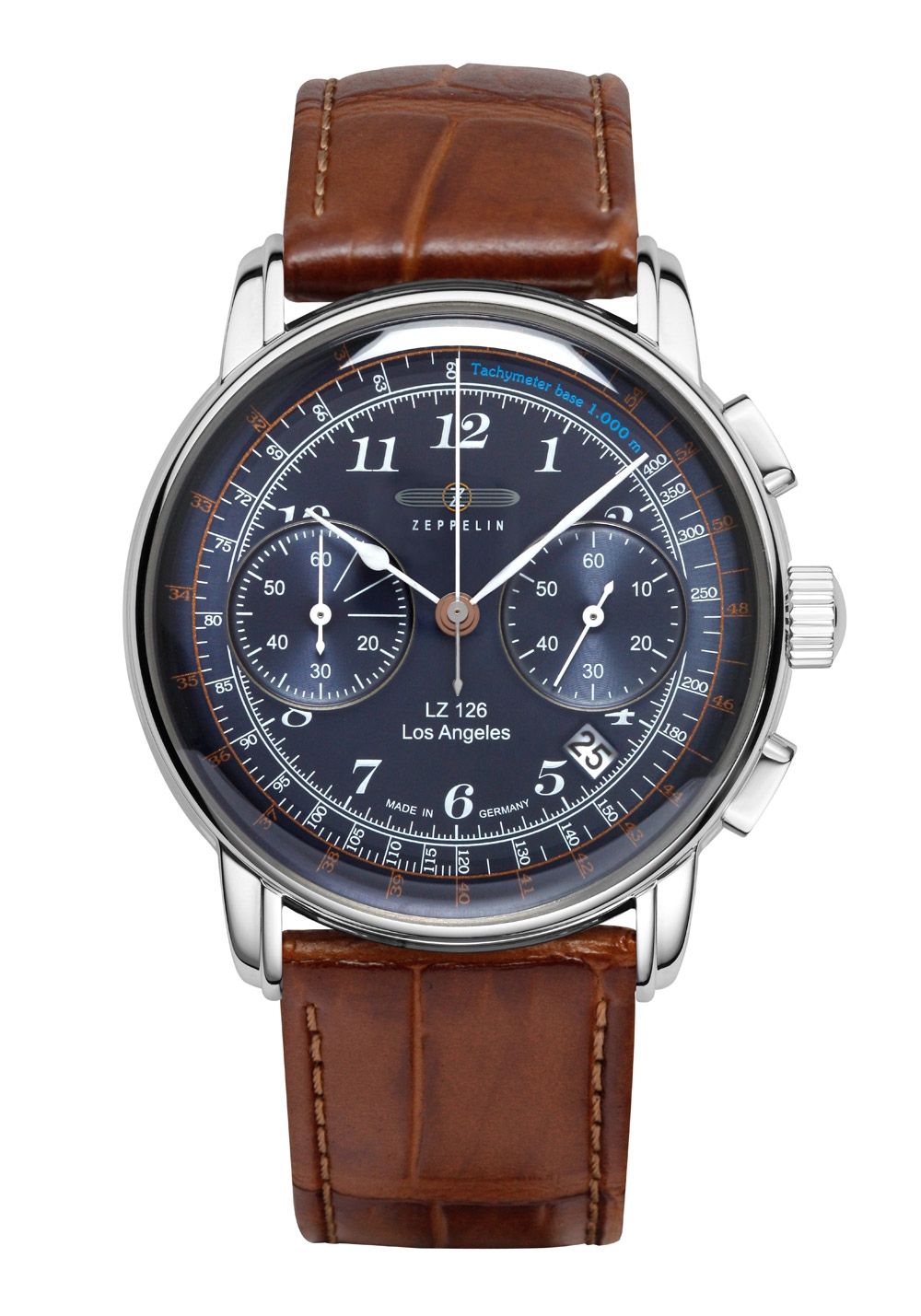 Zeppelin Herrenchronograph Los Angeles Braun 7614-3