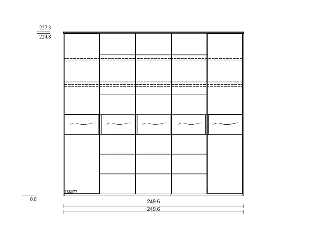 Kleiderschrank Mira 4.0 250 x 225 cm