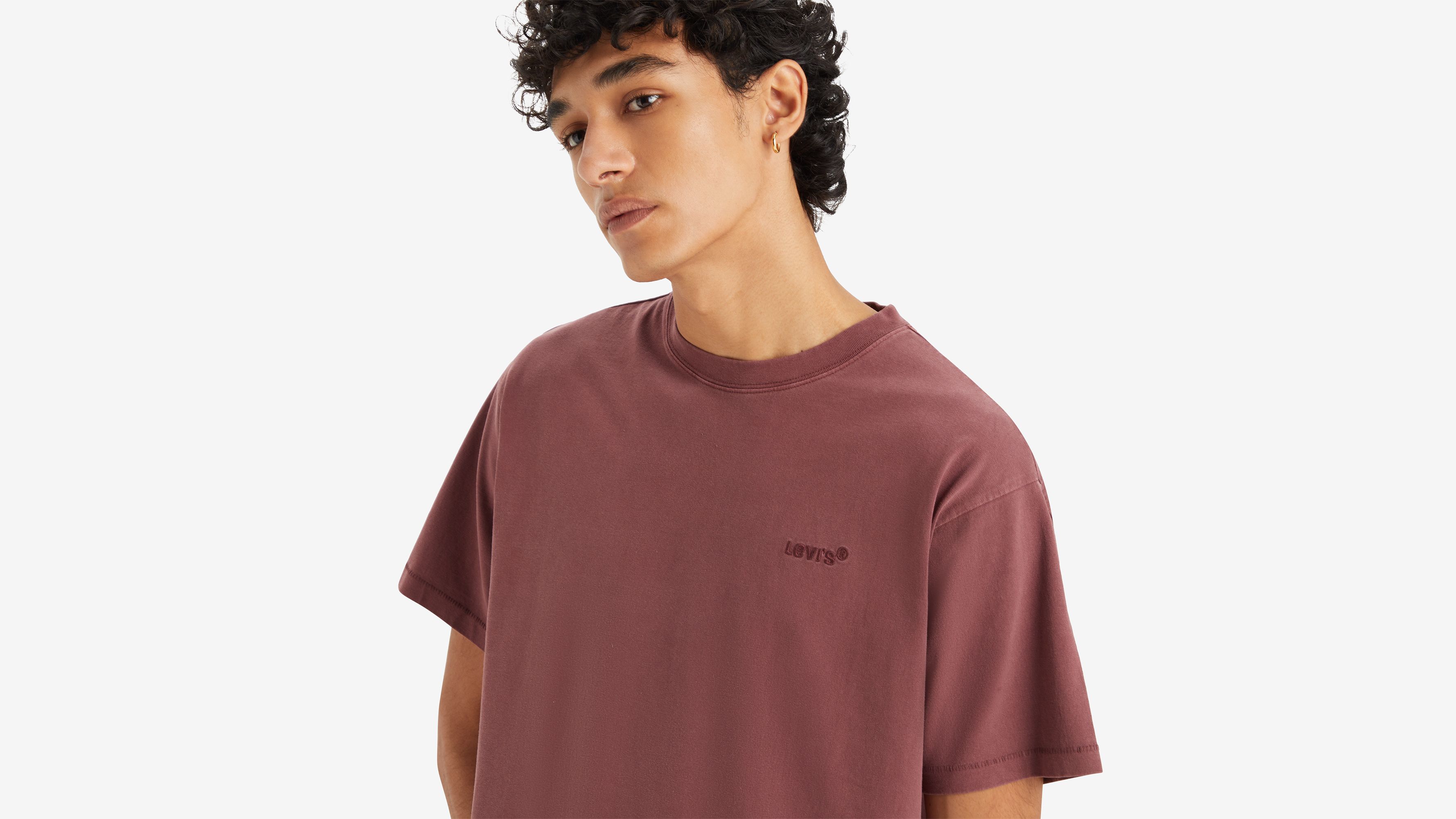 Levi's® t-shirt vintage Red Tab™ - Red Mahogany Garment Dye Red Mahogany - Bleu