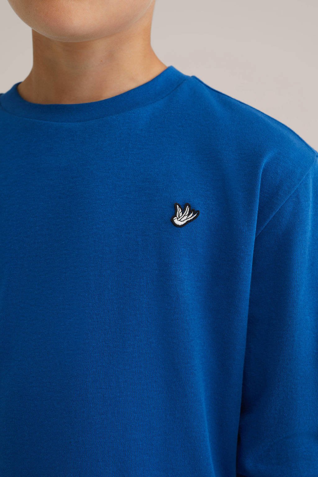 WE Fashion longsleeve donkerblauw