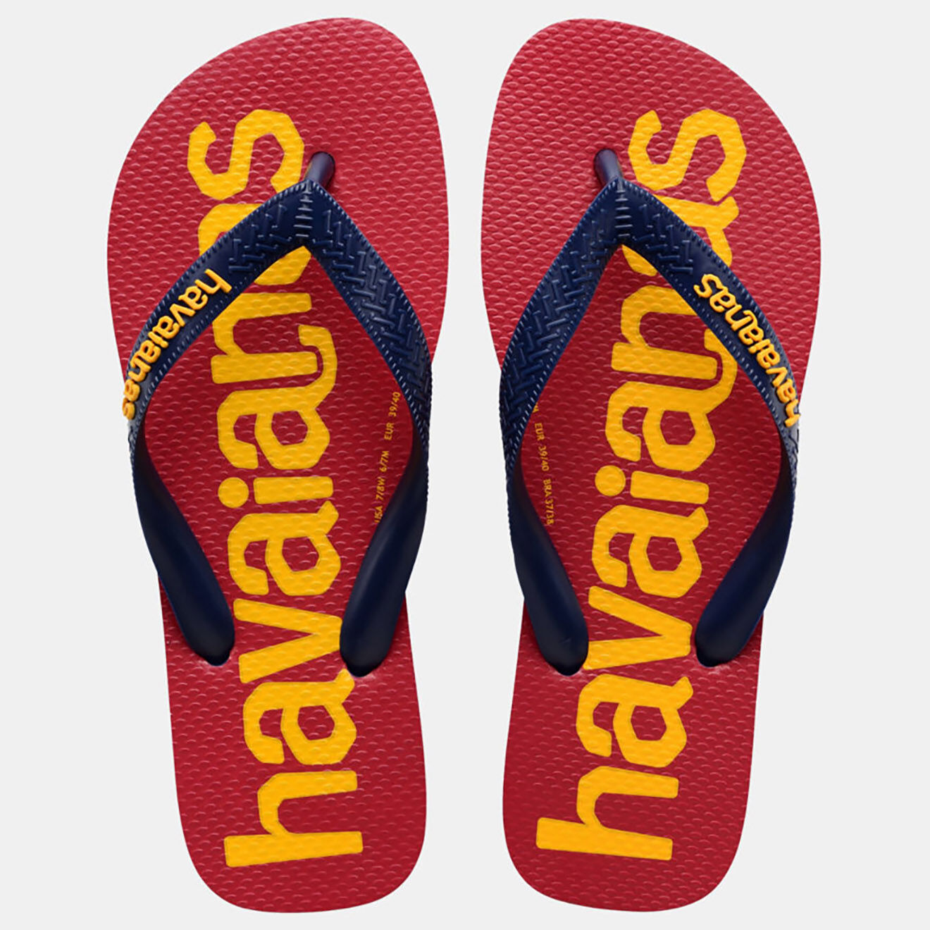 Havaianas Tongs Top Logomania 2 bleu/rouge