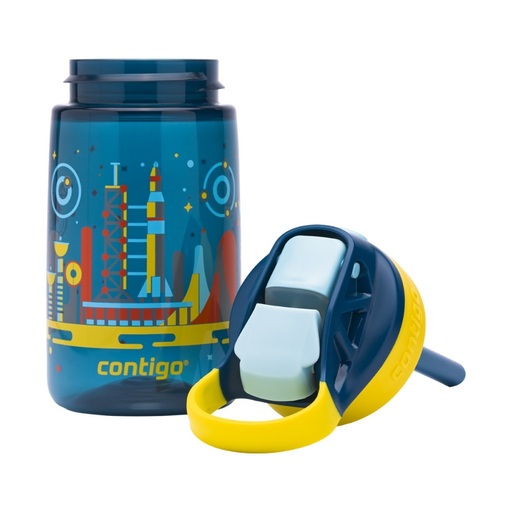 Garrafa de água náutica infantil Gizmo Flip com espaço