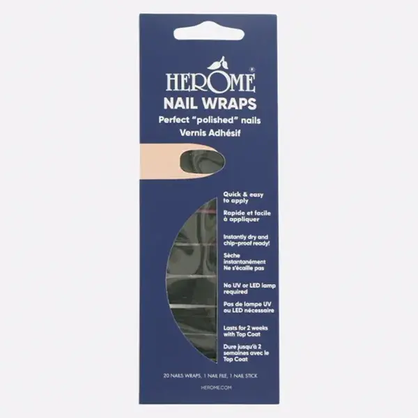 Adesivos para unhas Herôme verde floresta
